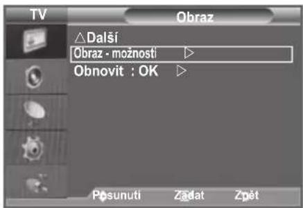 SAMSUNG LE46B550A5WXXN - Konfigurace možností obrazu - 1