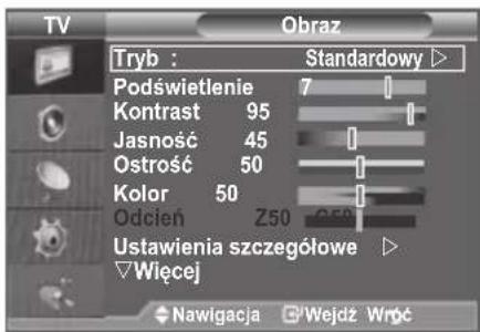 SAMSUNG LE46B550A5WXXN - Przeglądanie menu - 1