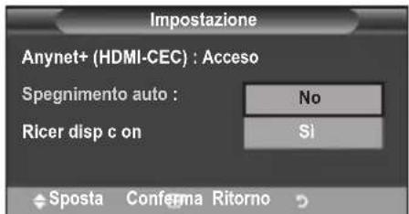 SAMSUNG LE46B550A5WXXN - Disattivazione automatica di un dispositivo Anynet+ allo - 1