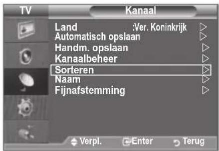 SAMSUNG LE46B550A5WXXN - Opgeslagen kanalen rangschikken - 1
