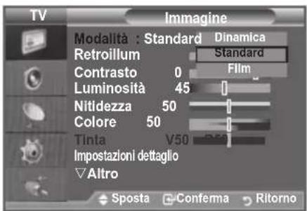 SAMSUNG LE46B550A5WXXN - Modifica dello standard dell'immagine - 2
