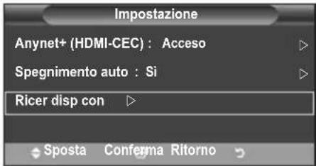 SAMSUNG LE46B550A5WXXN - Scansione e passaggio da un dispositivo Anynet+ all'altro - 2