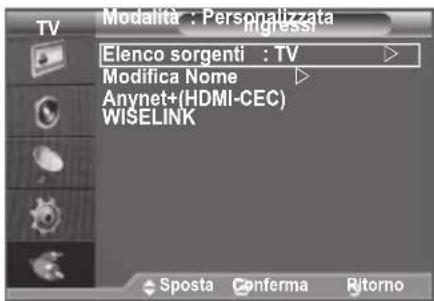 SAMSUNG LE46B550A5WXXN - Selezione della sorgente - 1