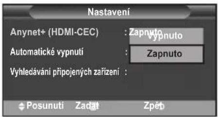 SAMSUNG LE46B550A5WXXN - Použití funkce Anynet+ - 3