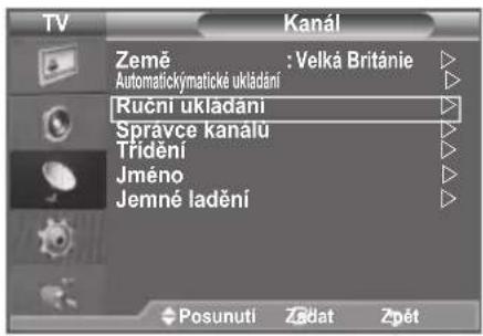 SAMSUNG LE46B550A5WXXN - Ruční ukládání kanálů - 1