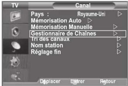 SAMSUNG LE46B550A5WXXN - Ajout/Verrouillage de canaux - 1