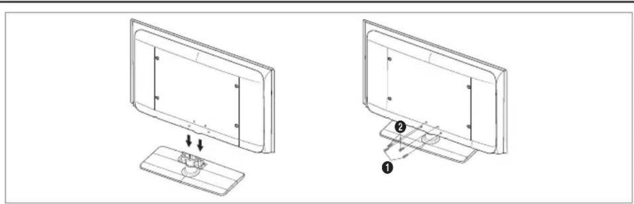 SAMSUNG LE46B550A5WXXN - De voet installeren - 1