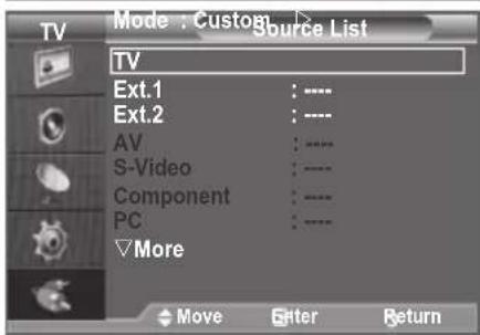 SAMSUNG LE46B550A5WXXN - Selecting the Source - 2