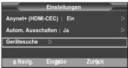 SAMSUNG LE46B550A5WXXN - Suchen von Anynet ^+ -Geräten und Umschalten zwischen diesen Geräten - 2