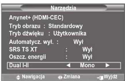 SAMSUNG LE46B550A5WXXN - Wybieranie trybu dźwięku - 1