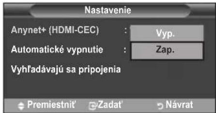 SAMSUNG LE46B550A5WXXN - Používanie funkcie Anynet+ - 3