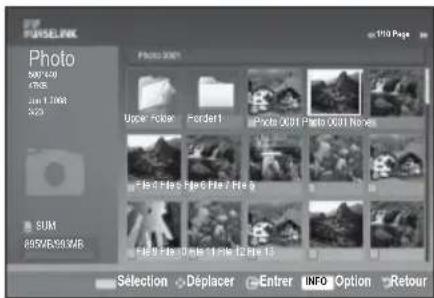 SAMSUNG LE46B550A5WXXN - Utilisation de la liste PHOTO (JPEG) - 2