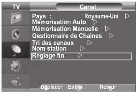 SAMSUNG LE46B550A5WXXN - Réception des canaux grâce à la syntonisation fine - 1