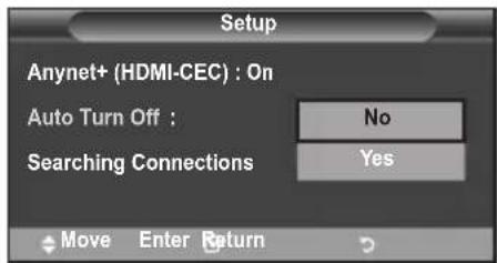 SAMSUNG LE46B550A5WXXN - Turning an Anynet+ Device Off Automatically when the TV is Turned Off - 1