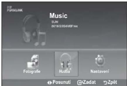 SAMSUNG LE46B550A5WXXN - Používání seznamu MP3 - 1