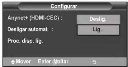 SAMSUNG LE46B550A5WXXN - Utilizar a função Anynet+ - 3