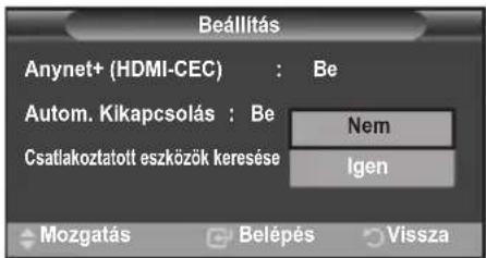 SAMSUNG LE46B550A5WXXN - Anynet+ eszközök automatikus kikapcsolása a TV készülék kikapcsolásakor. - 1