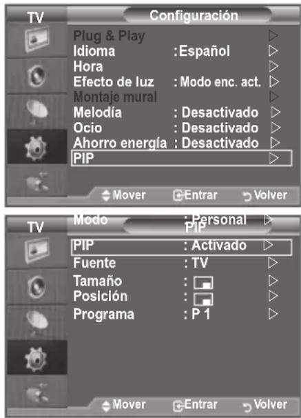 SAMSUNG LE46B550A5WXXN - Visualización de imagen sobre imagen (PIP) - 1