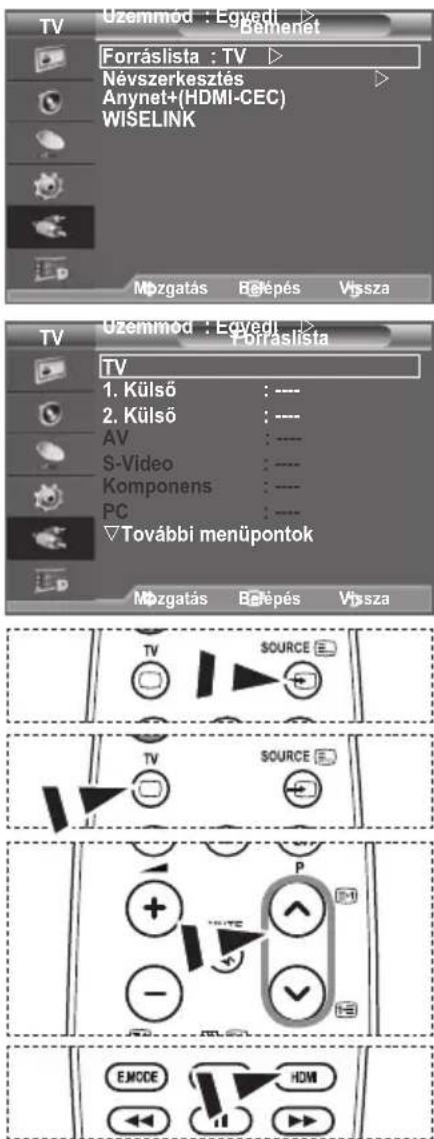 SAMSUNG LE46B550A5WXXN - Forrás kiválasztása - 1