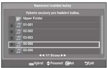 SAMSUNG LE46B550A5WXXN - Nastavení hudební kulisy: - 1