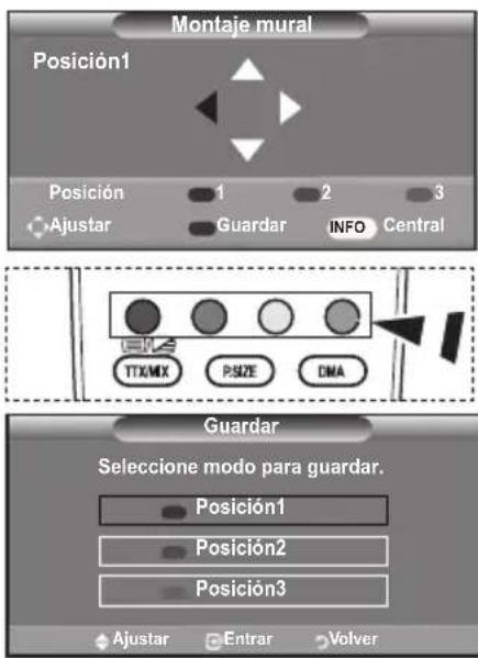 SAMSUNG LE46B550A5WXXN - Memorización de la posición - 1