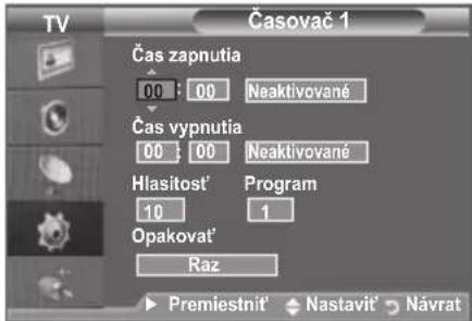 SAMSUNG LE46B550A5WXXN - Nastavenie a zobrazenie aktuálneho času - 2