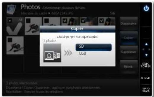 SAMSUNG SPF107H - Pour copier une photo ou un dossier - 3