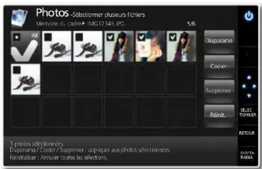 SAMSUNG SPF107H - Pour supprimer une photo ou un dossier - 2