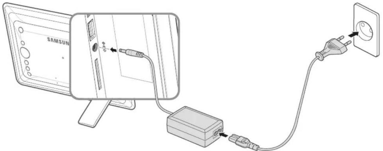 SAMSUNG SPF107H - Raccordement de l'alimentation - 1