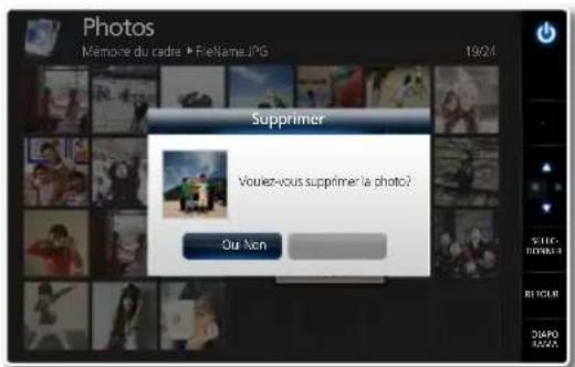 SAMSUNG SPF107H - Suppression de photos - 2