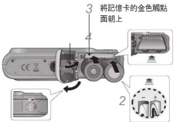 SAMSUNG ES20 - 插入電池和記憶卡 - 1