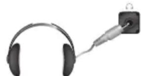 SAMSUNG LE46B550A5WQU - Branchement du casque (vendu séparément) - 1