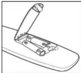 SAMSUNG LE46B550A5WQU - Władanie baterii do pilota - 2