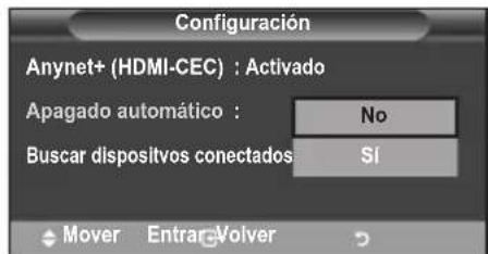 SAMSUNG LE46B550A5WQU - Apagado automatico de un dispositivo Anynet+ cuando el televator está apagado - 1