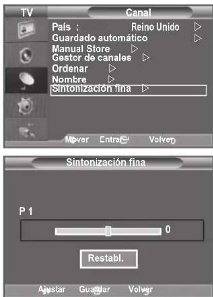 SAMSUNG LE46B550A5WQU - Sintonización precisa de la Reception de canales - 1