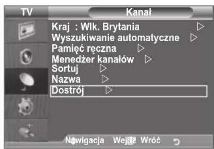 SAMSUNG LE46B550A5WQU - Dostrajanie odbioru kanalów - 1