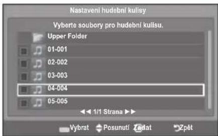 SAMSUNG LE46B550A5WQU - Nastaveni hudebni kulisy: - 1