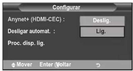 SAMSUNG LE46B550A5WQU - Utilizar a funcao Anynet+ - 3