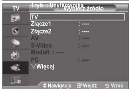 SAMSUNG LE46B550A5WQU - Wybieranie zródla - 2