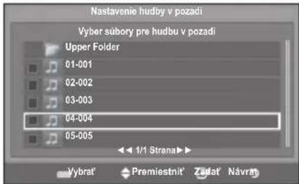 SAMSUNG LE46B550A5WQU - Nastavenie hudby v pozadi: - 3