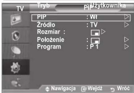 SAMSUNG LE46B550A5WQU - Wyświetlanie obrazu w obrazie (PIP) - 2