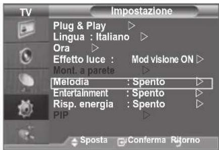 SAMSUNG LE46B550A5WQU - Impostazione dell'Effetto luce (in base al modello) - 3