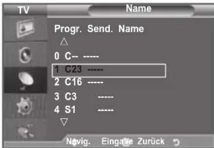 SAMSUNG LE46B550A5WQU - Sendernamen zuweisen - 2
