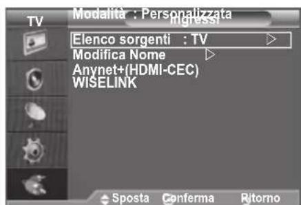 SAMSUNG LE46B550A5WQU - Selezione della sorgente - 1