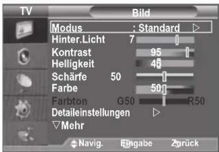 SAMSUNG LE46B550A5WQU - Menü anzeigen - 1