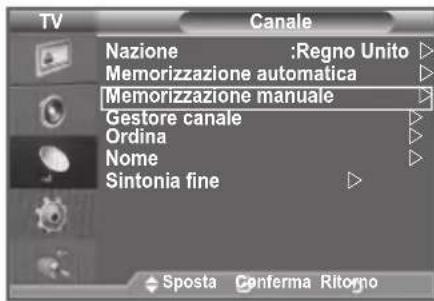 SAMSUNG LE46B550A5WQU - > Modalità del canale - 1