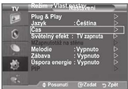 SAMSUNG LE46B550A5WQU - Nastavení a zobazení aktuálniho Času - 1
