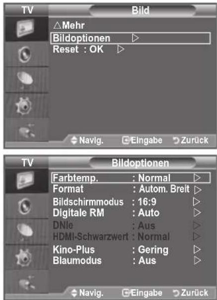 SAMSUNG LE46B550A5WQU - Farbtemp.: Kalt2/Kalt1/Normal/Warm1/Warm2 - 1