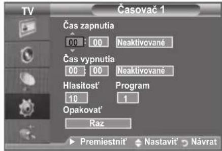 SAMSUNG LE46B550A5WQU - Nastavenie Časovača automatického vypnutia - 2