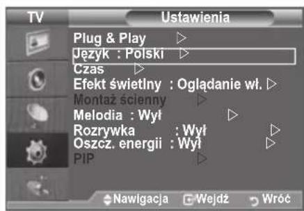 SAMSUNG LE46B550A5WQU - Wybieranie jejzyka - 1